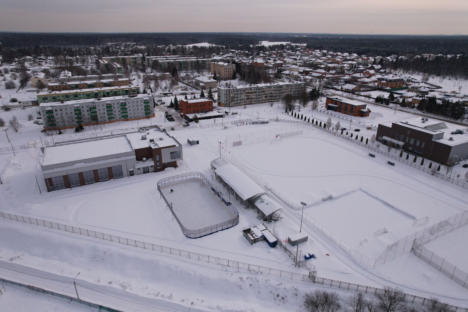 видео с коптера, физкультура, спорт, марфино,