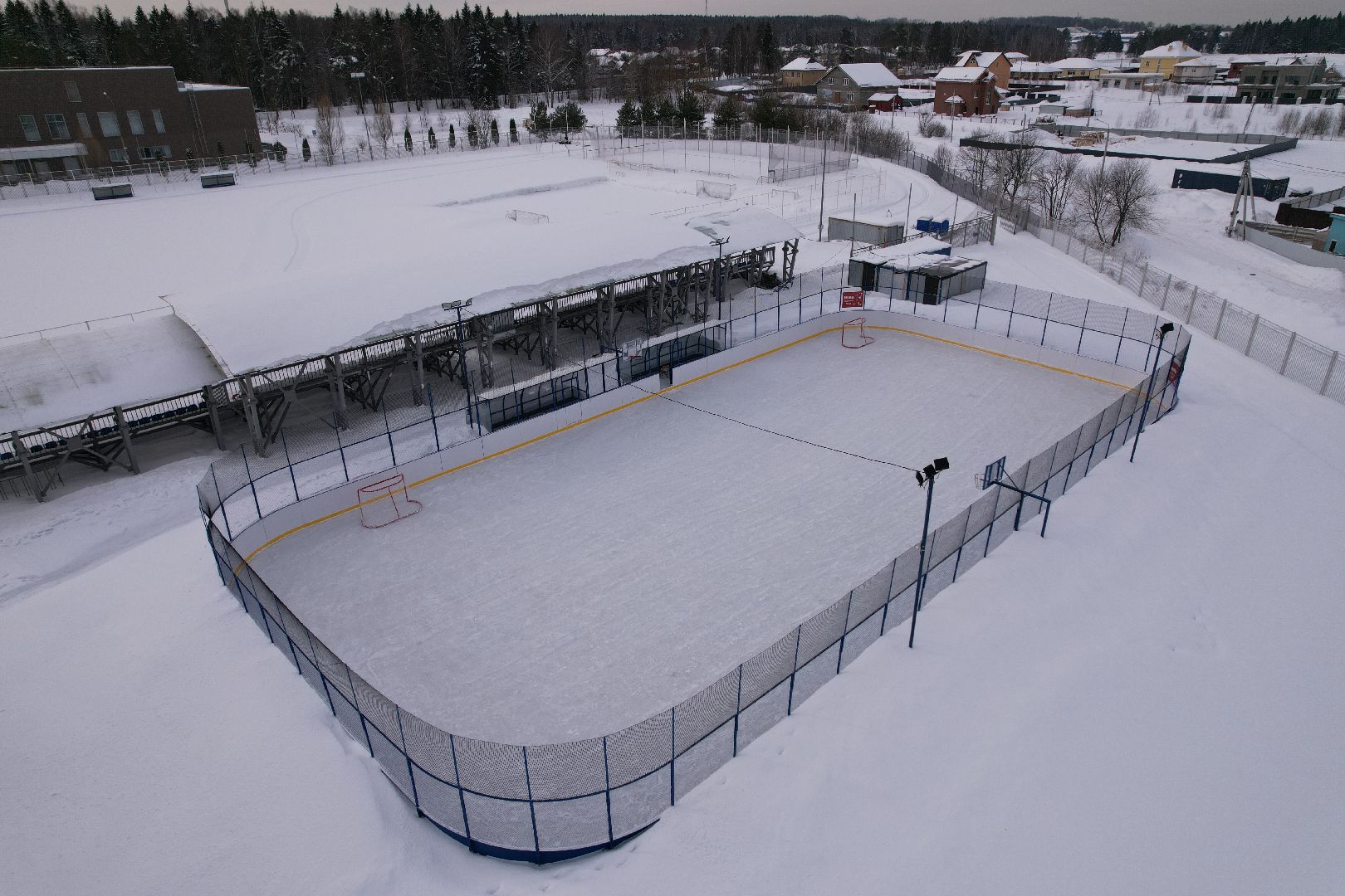 видео с коптера, физкультура, спорт, марфино,