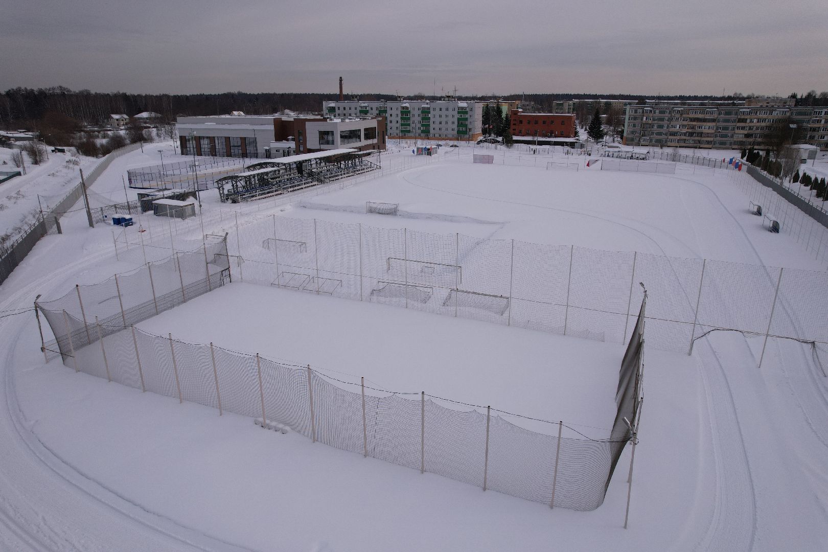 видео с коптера, физкультура, спорт, марфино,