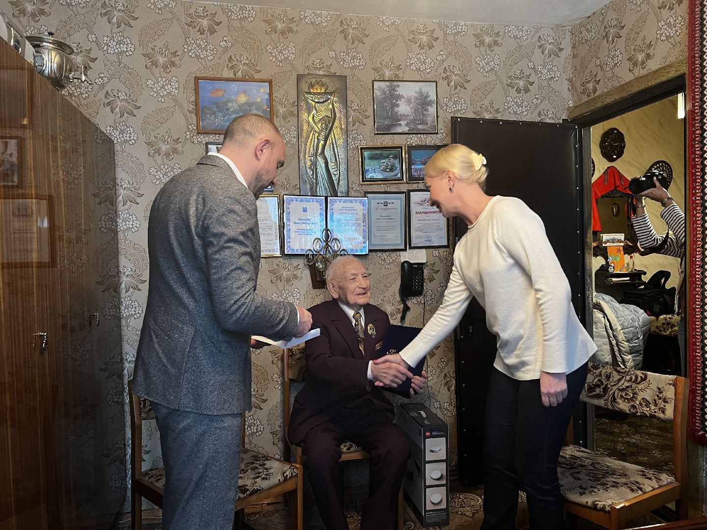 Солнечногорск, Ветеран, Поздравление, день рождения, почетный гражданин,