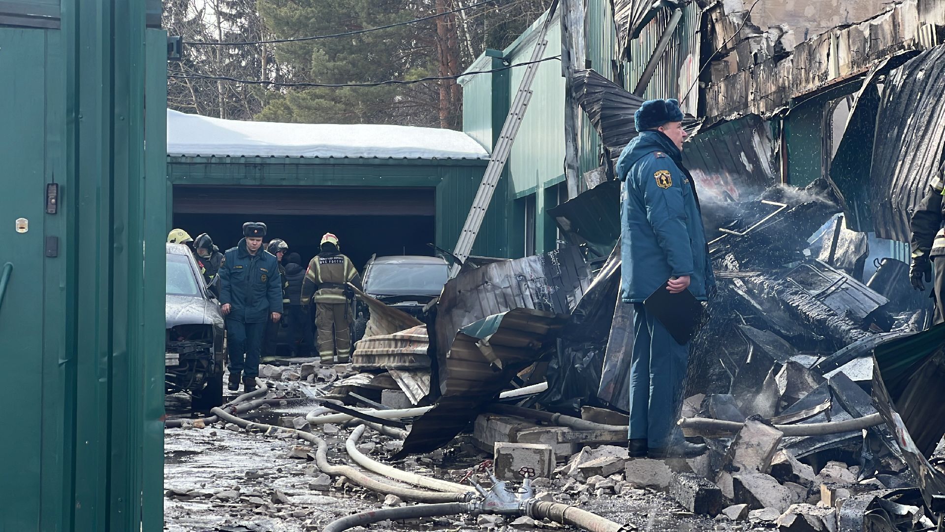 химки, чп, пожар, автосервис,