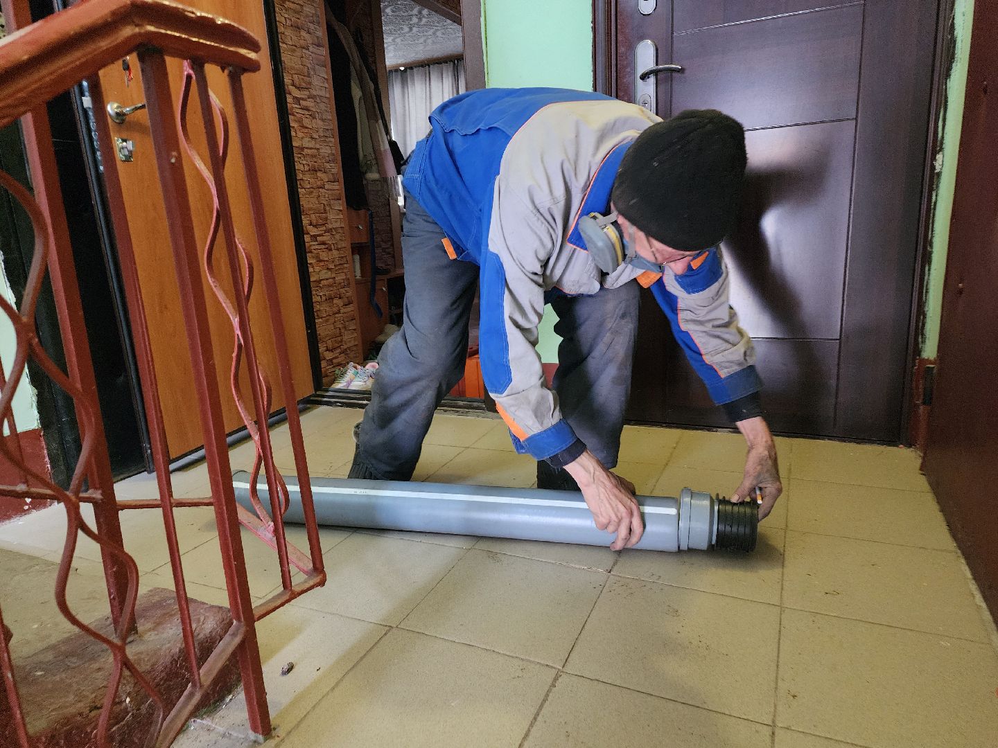 серпухов, улица ногина, управляющая компания, ремонт канализации, замена стояка,