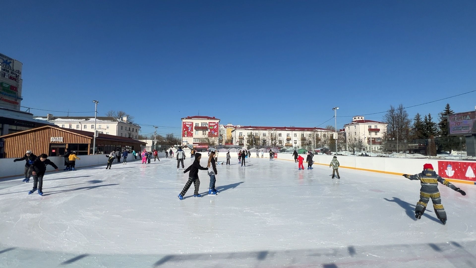 Солнечногорск, Каток, Жители, прокат коньков, лед,