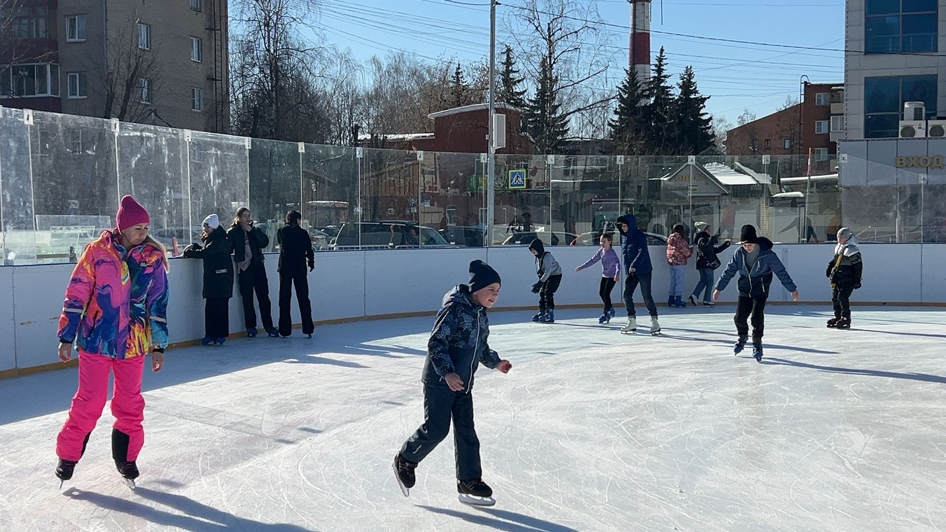 Солнечногорск, Каток, Жители, прокат коньков, лед,