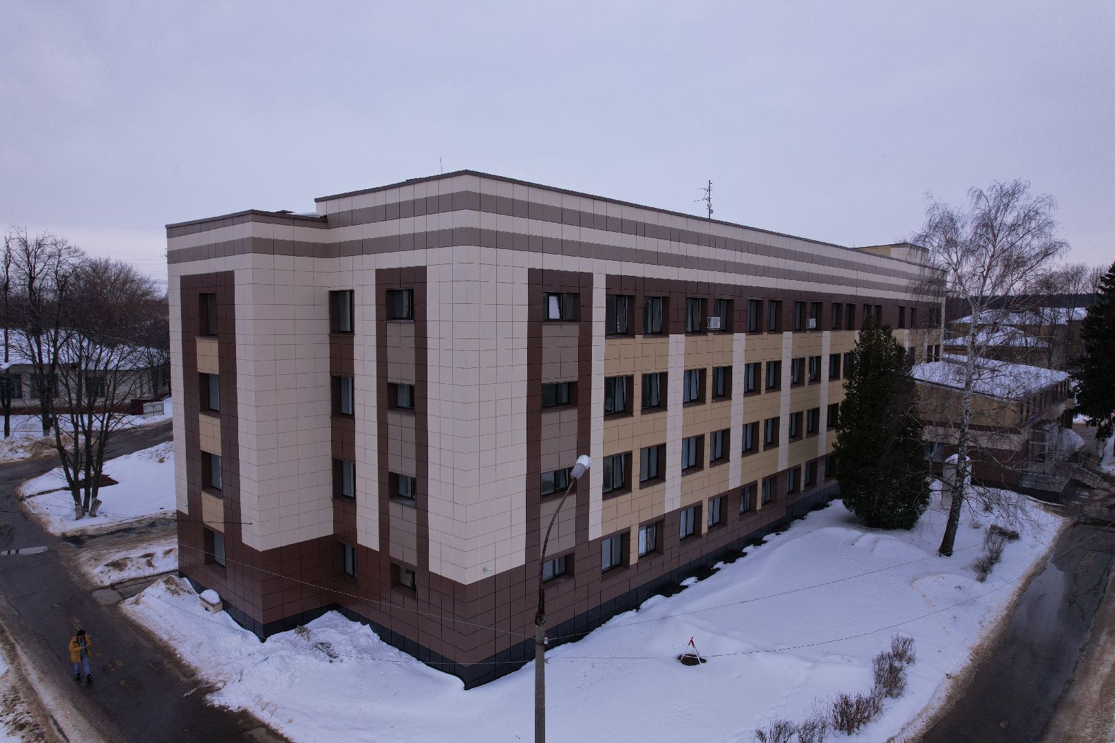 видео с коптера, больница, кашира,