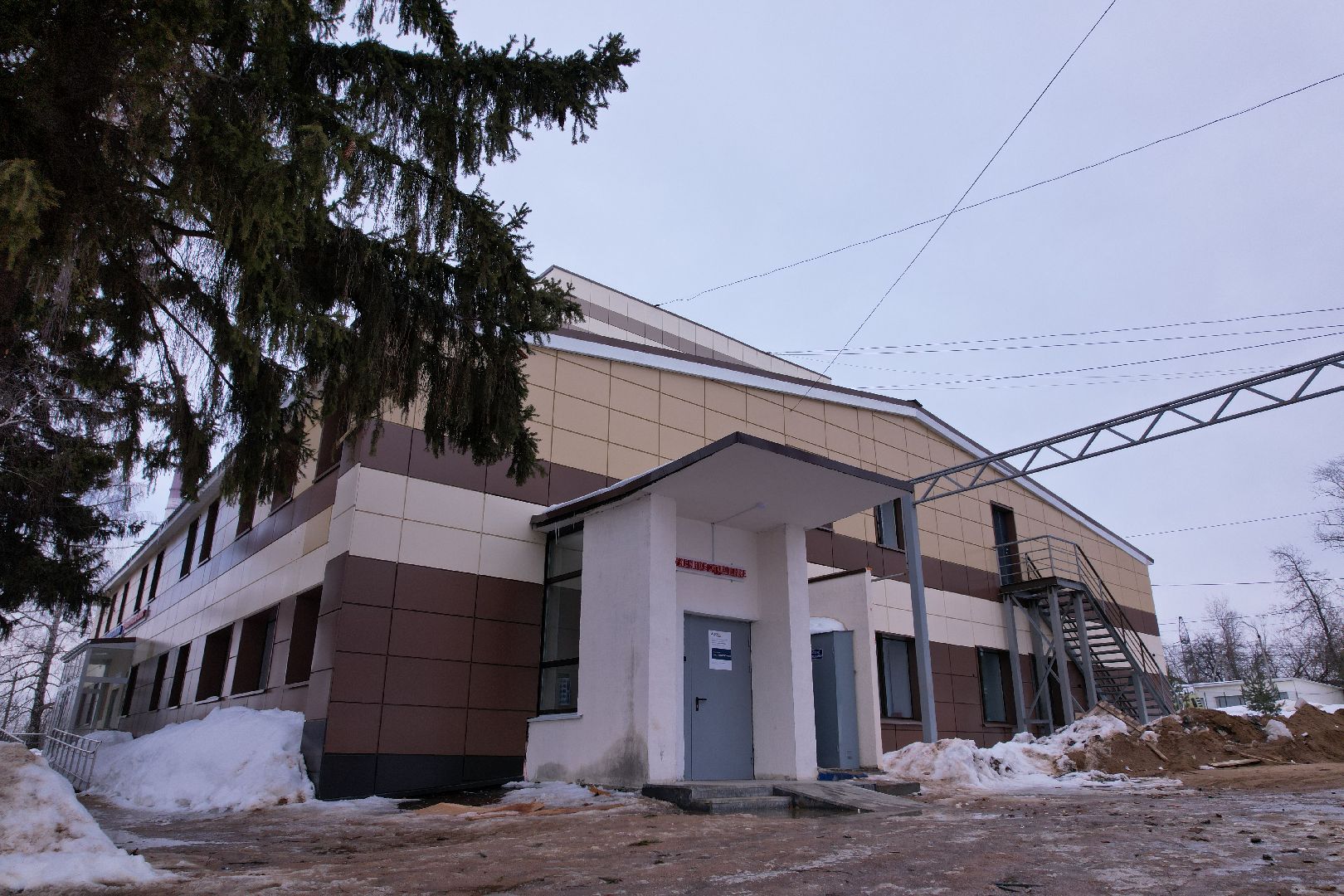 видео с коптера, больница, кашира,