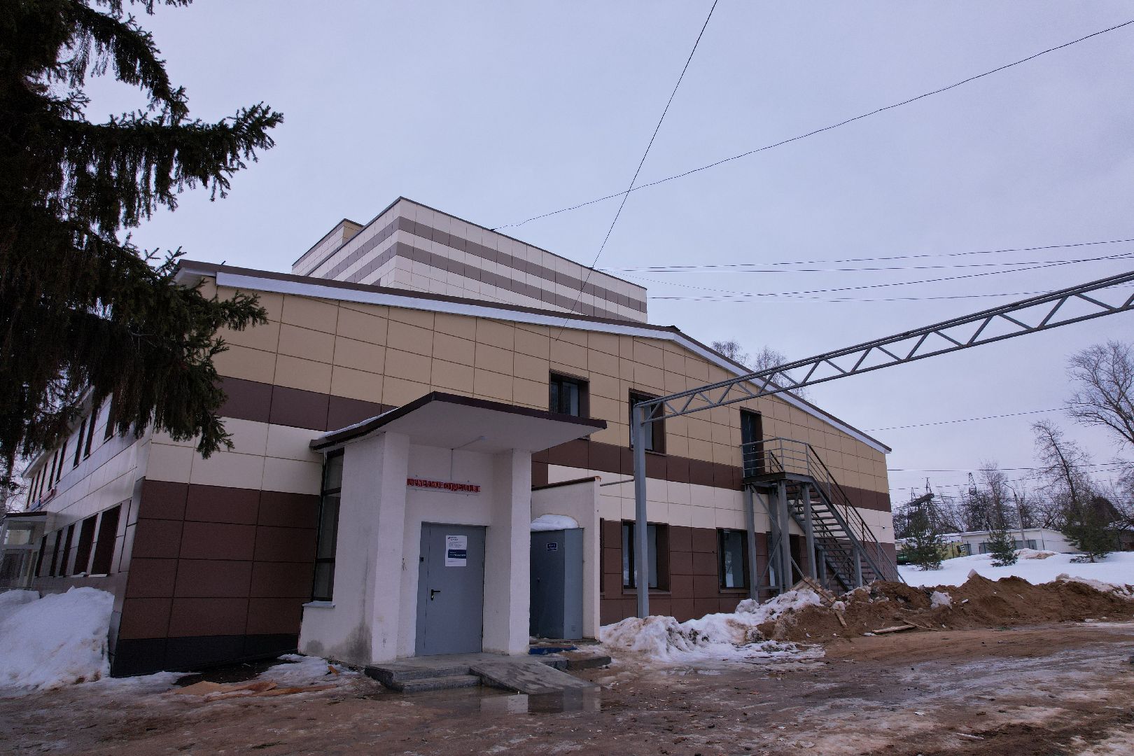 видео с коптера, больница, кашира,