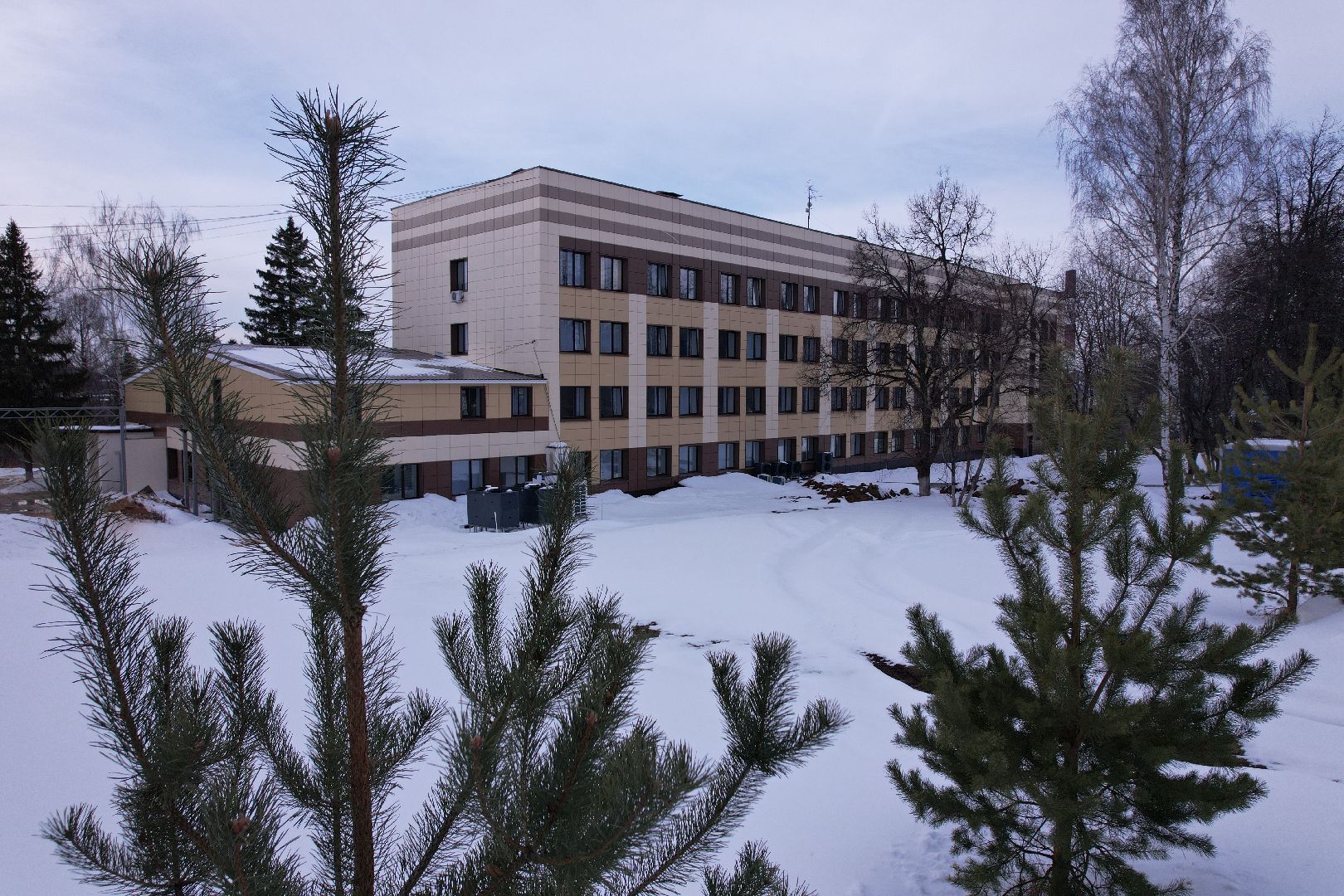 видео с коптера, больница, кашира,