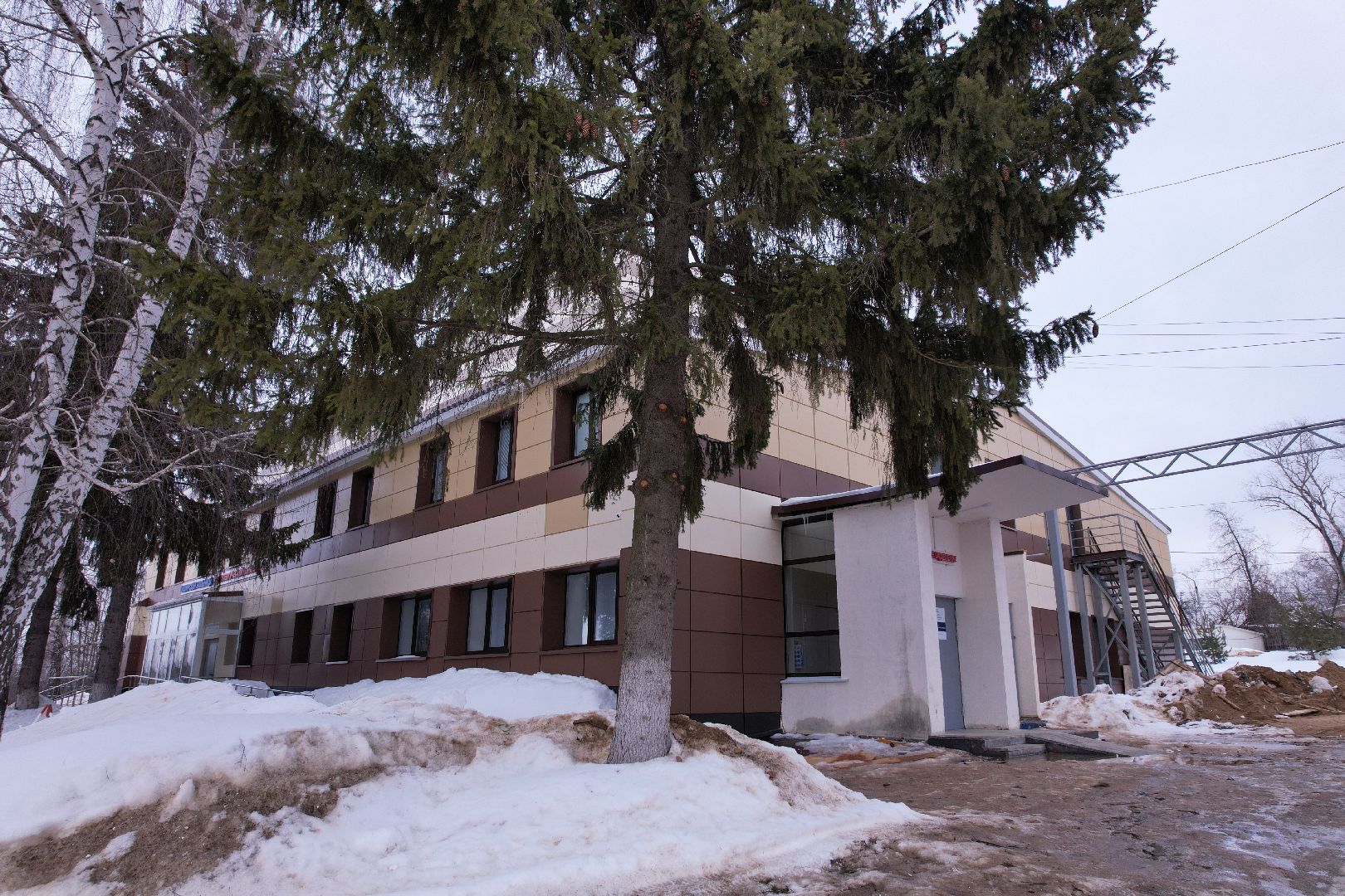 видео с коптера, больница, кашира,