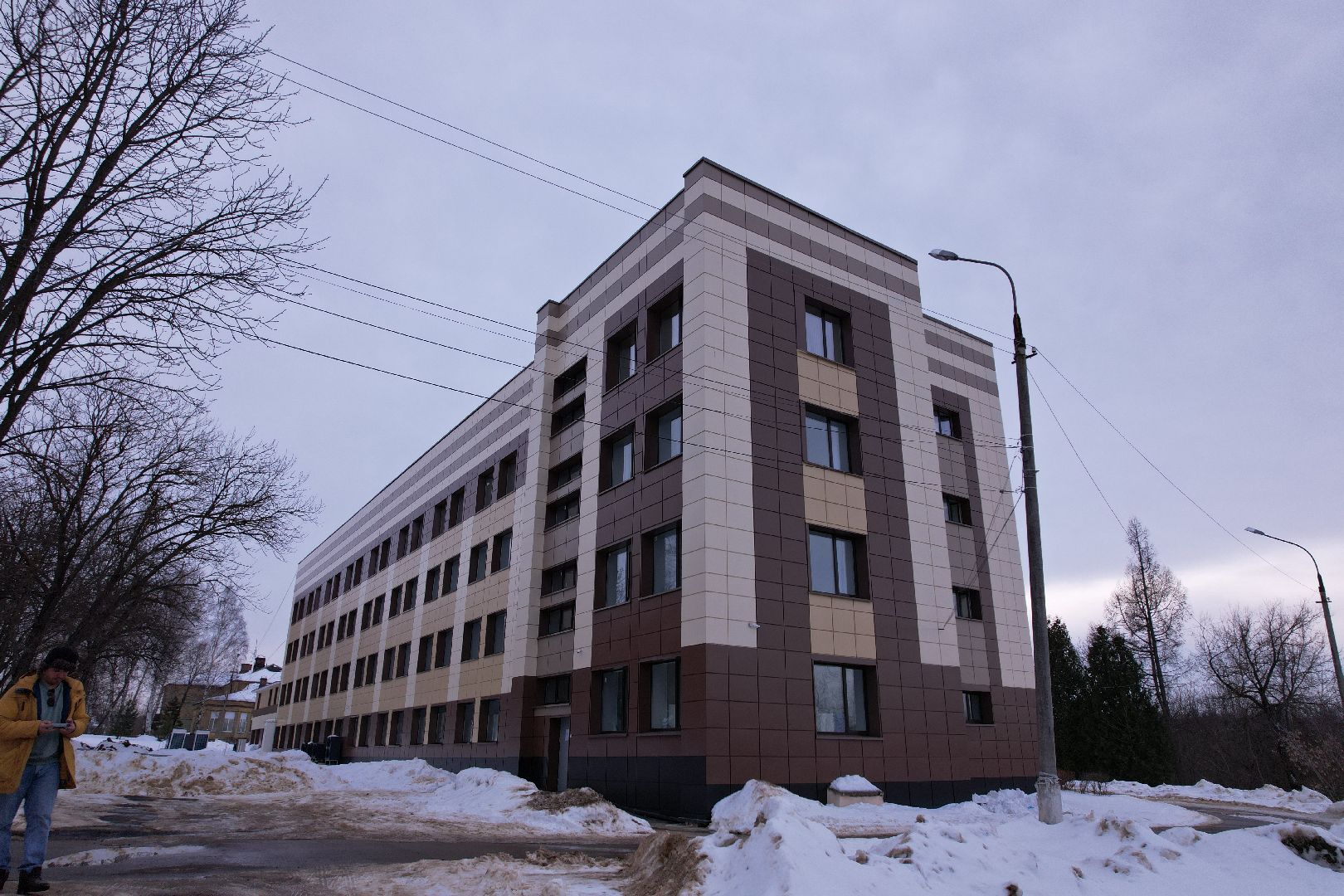 видео с коптера, больница, кашира,