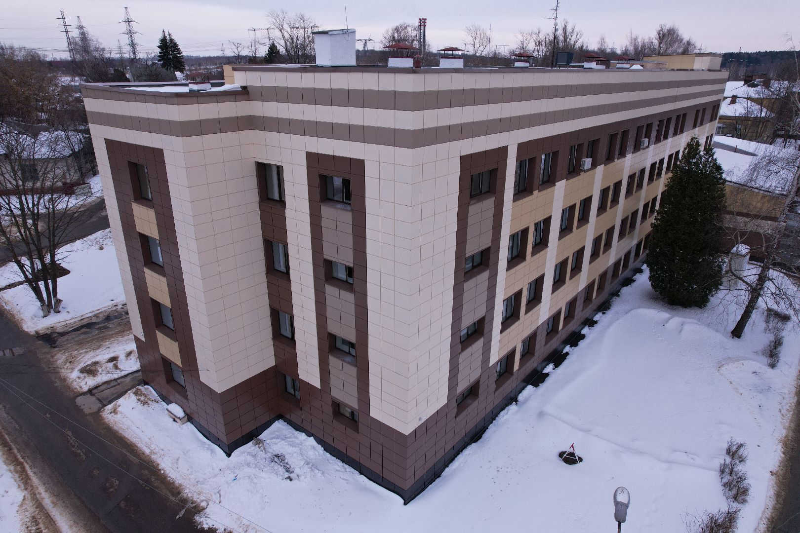 видео с коптера, больница, кашира,