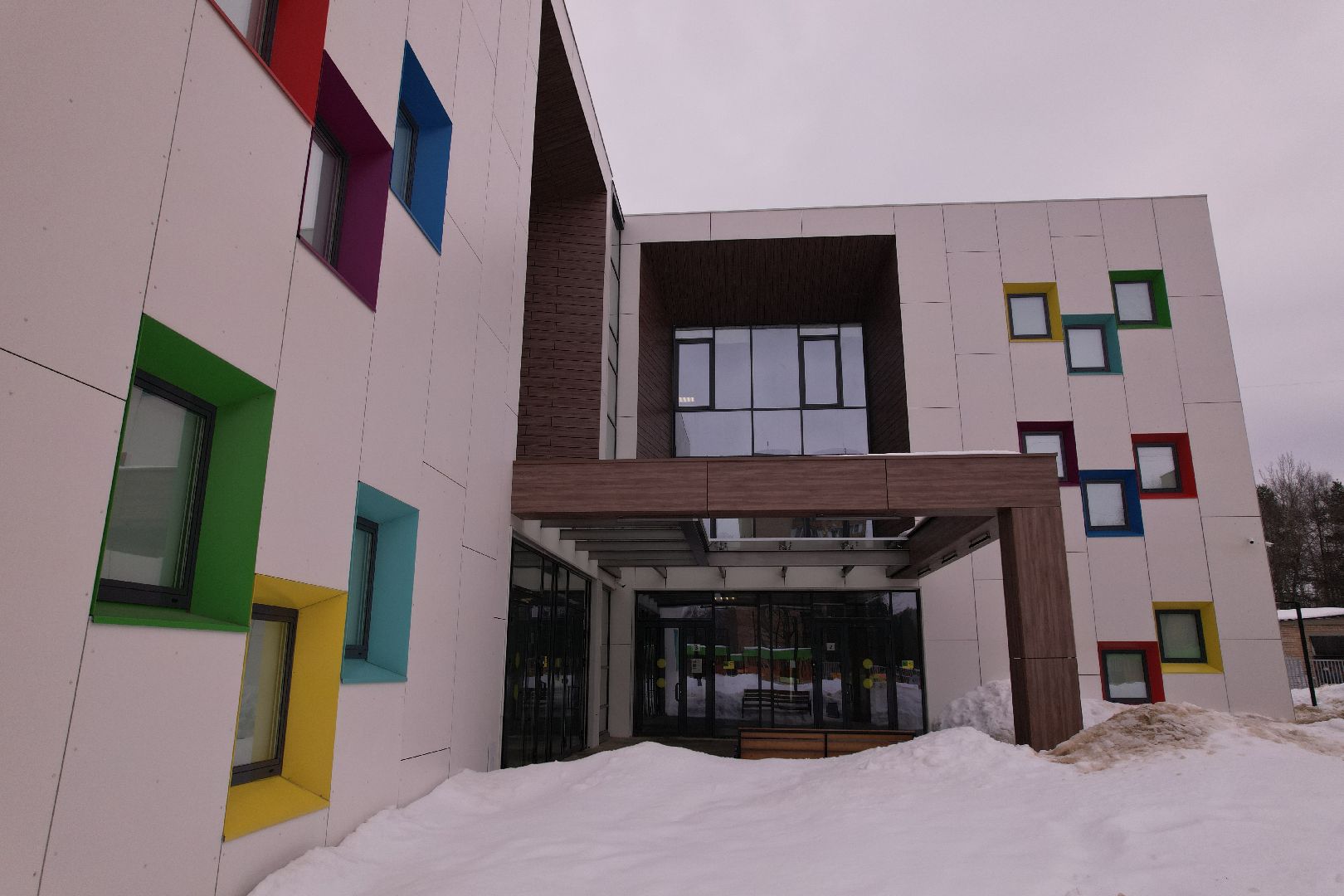 детские сады, видео с коптера, строительство,