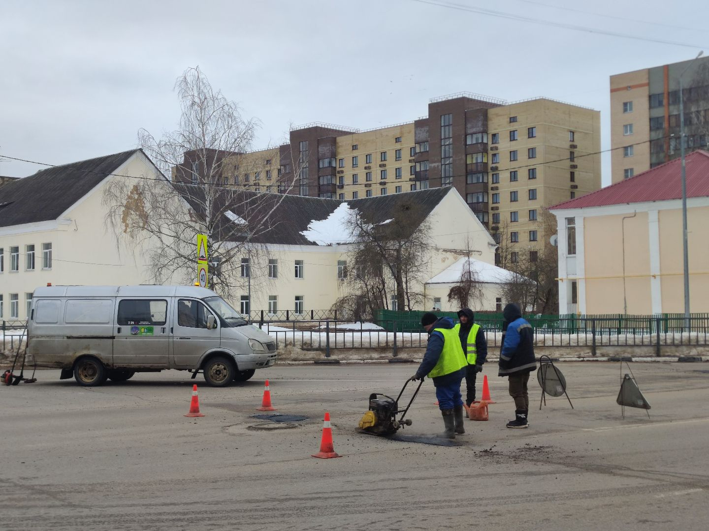 жкх, Ремонт дорог, ямочный ремонт, коммунальные службы, Дубна,