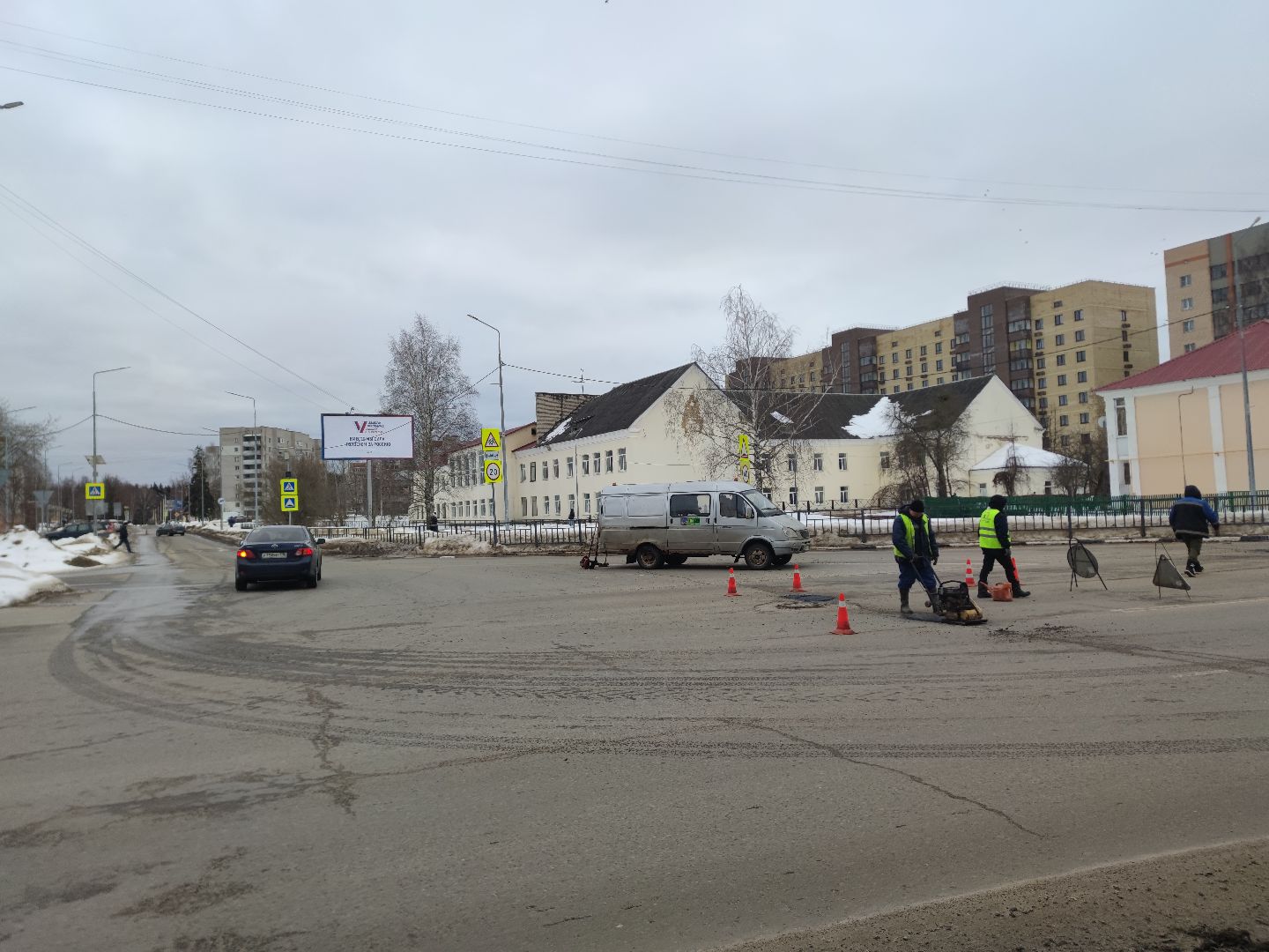 жкх, Ремонт дорог, ямочный ремонт, коммунальные службы, Дубна,