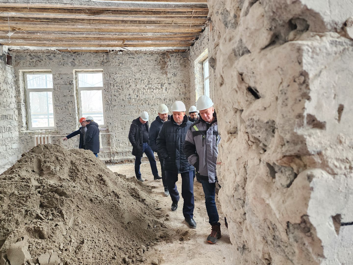 Капремонт, Строительство, Дубна, школа 1, Штаб,