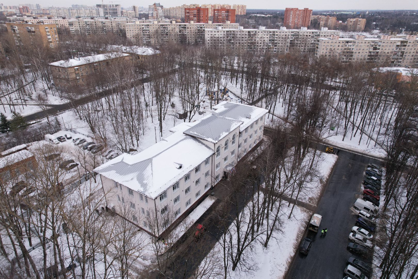 видео с коптера, мытищи, дети, детский центр,