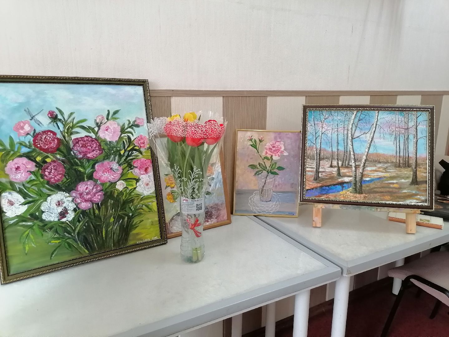 Живопись, весна, Картины маслом, Цветы,