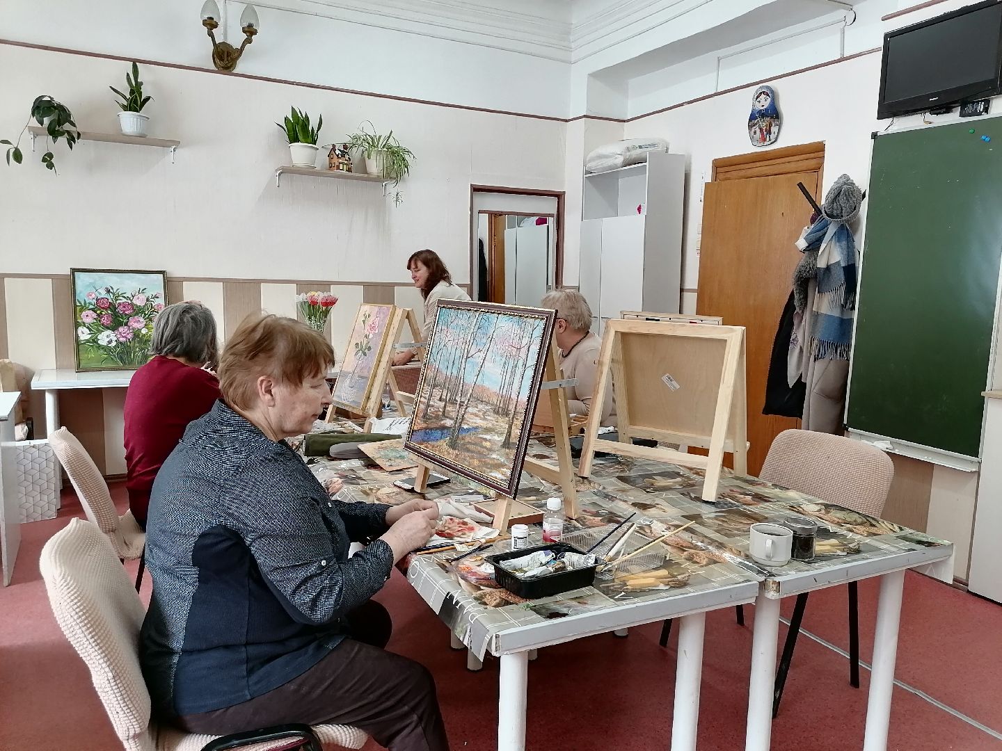 Живопись, весна, Картины маслом, Цветы,