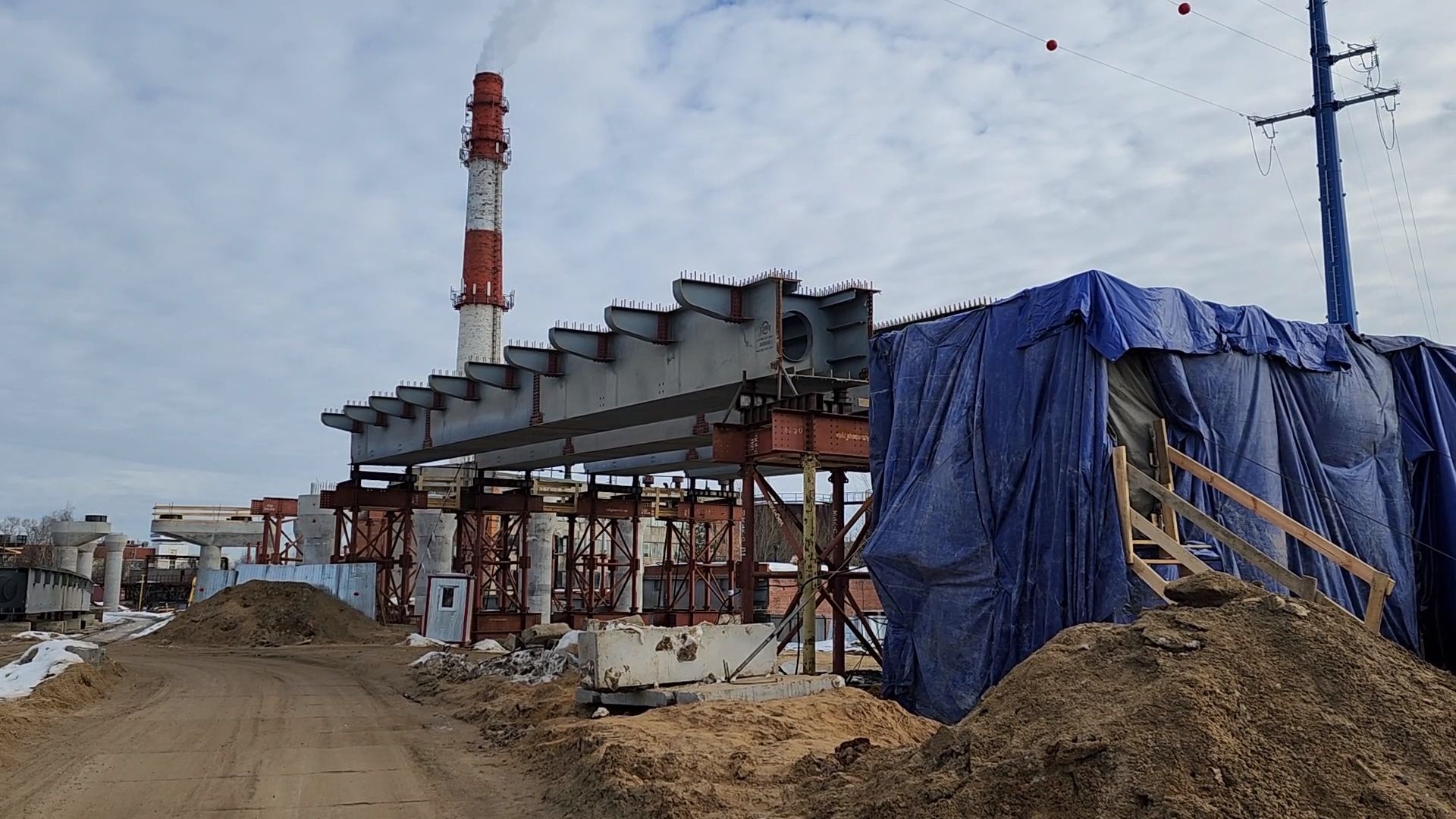 Одинцово, строительство, цкад, дороги, мост, путепровод,