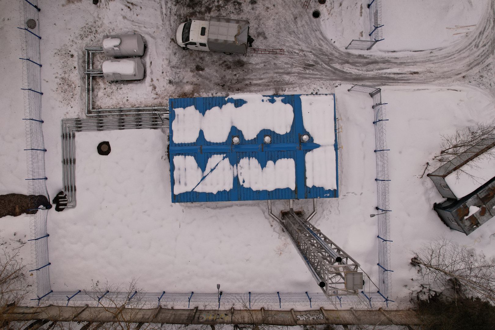 видео с коптера, котельная, жкх,