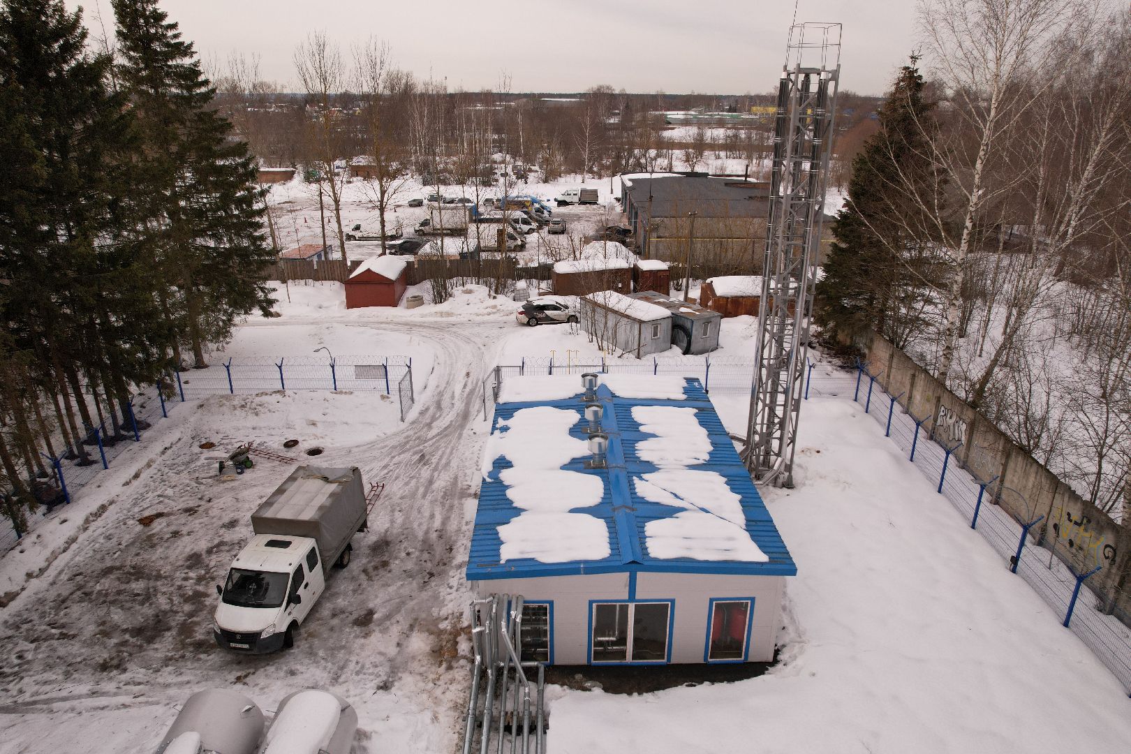 видео с коптера, котельная, жкх,