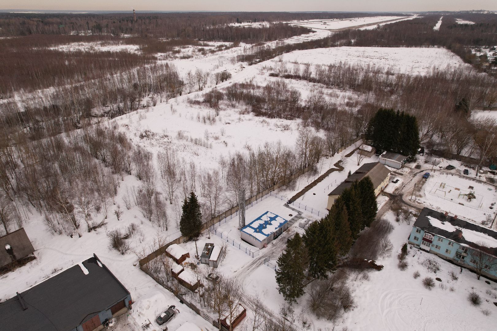 видео с коптера, котельная, жкх,