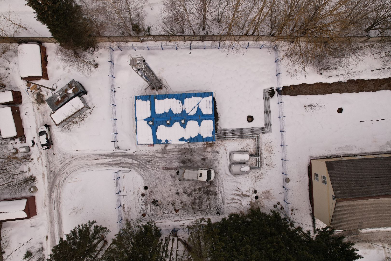 видео с коптера, котельная, жкх,