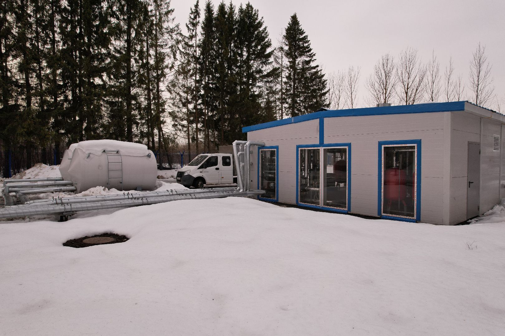 видео с коптера, котельная, жкх,