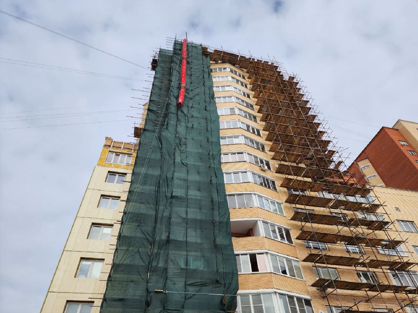 чехов, капитальный ремонт, обрушение стены, мкд, кирпич,