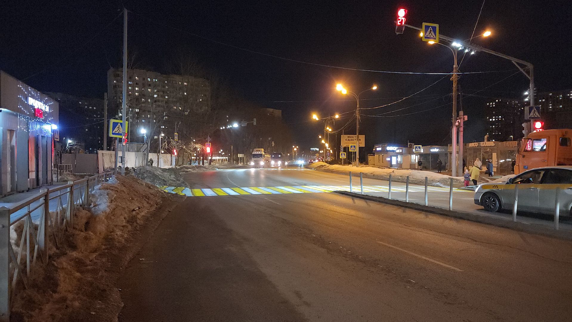 пешеходный переход, дороги подмосковья,