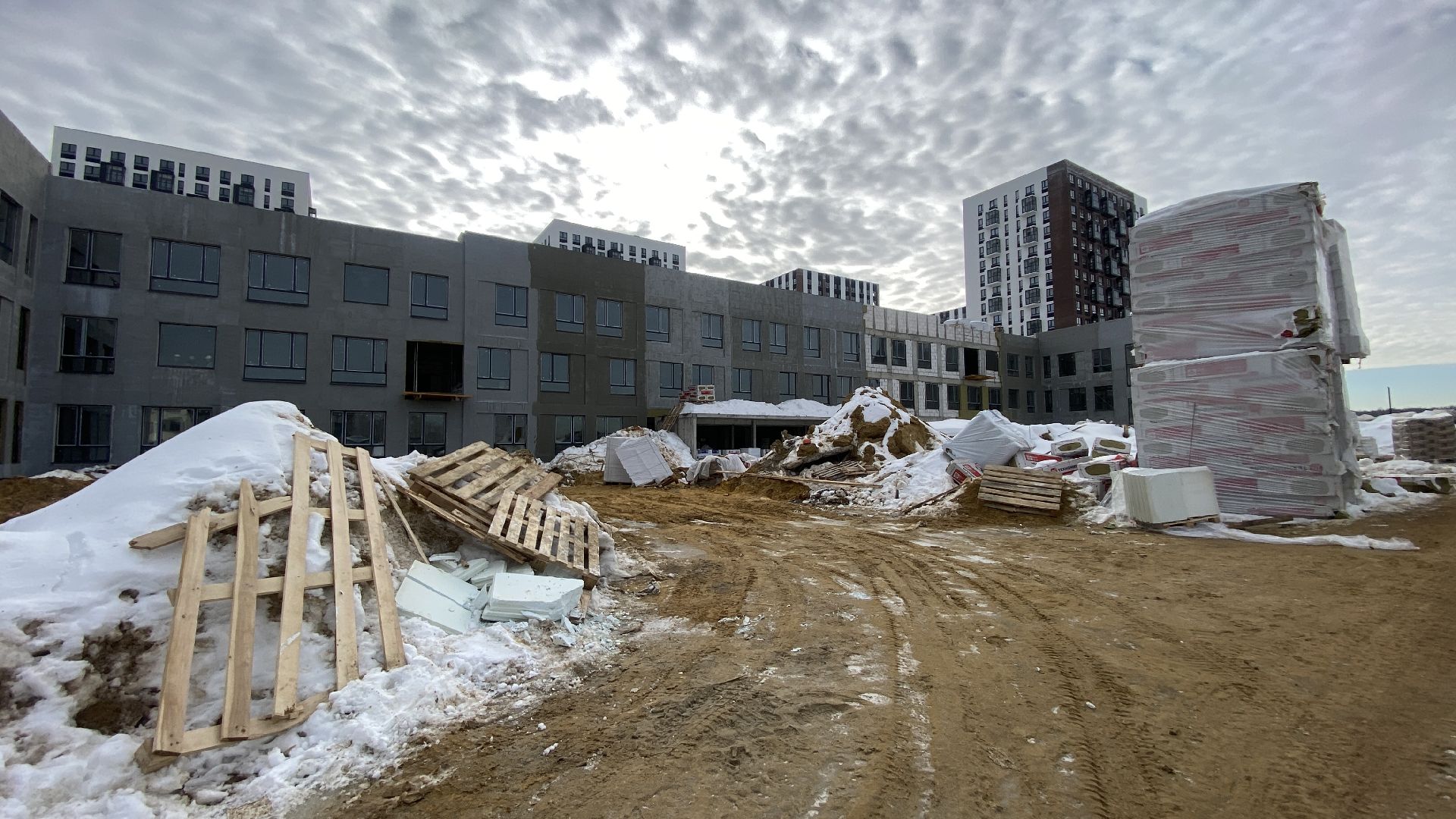 строительство социальных объектов, строительство школы, новый жк, мисайлово, ленинский городской округ,