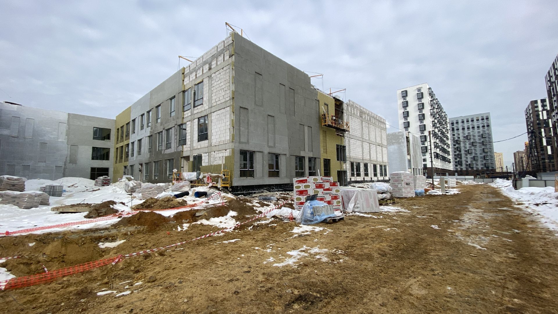 строительство социальных объектов, строительство школы, новый жк, мисайлово, ленинский городской округ,