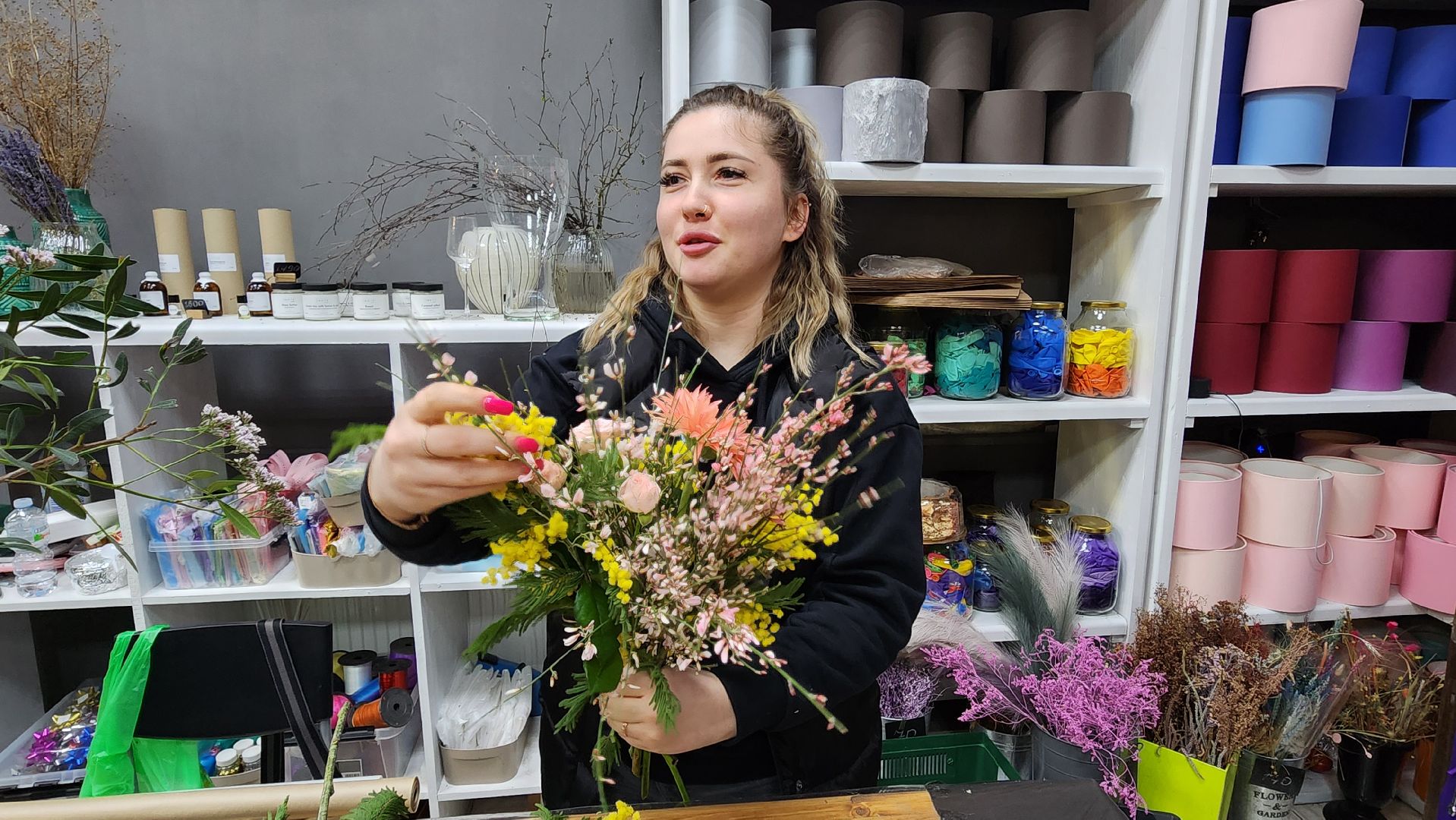 Солнечногорск, флористика, общество, 8 марта, цветы,