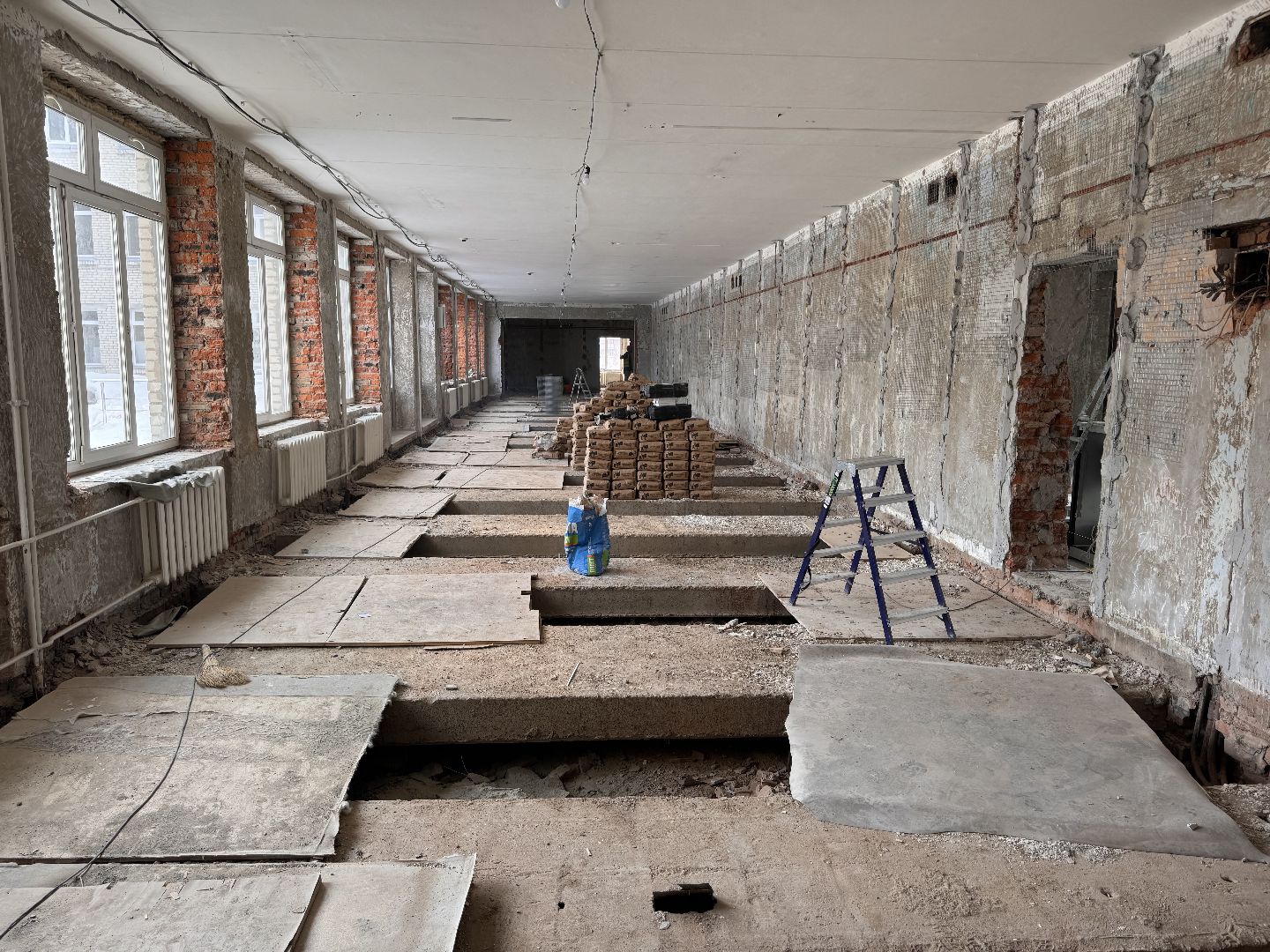 шаховская, строителтство, школа, ремонт,