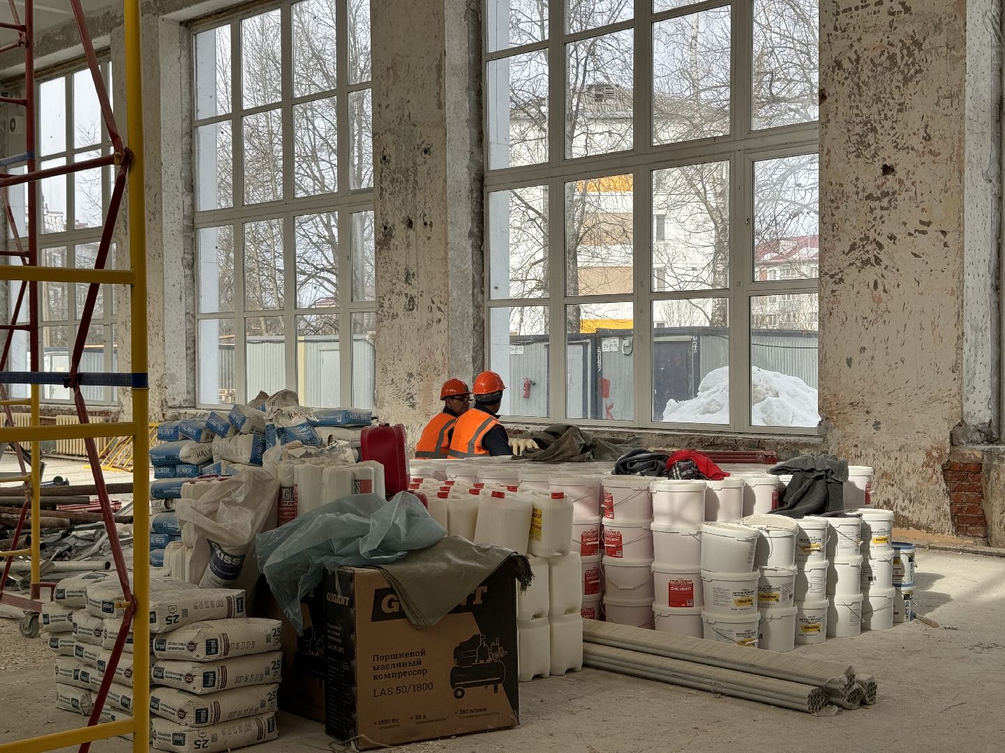 шаховская, строителтство, школа, ремонт,