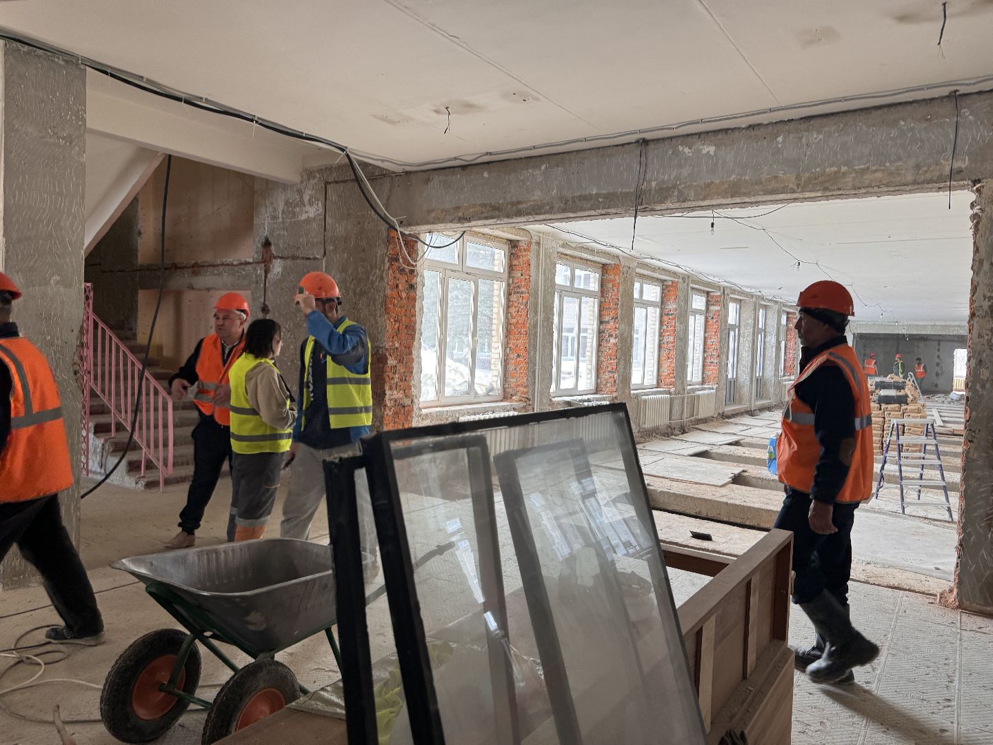 шаховская, строителтство, школа, ремонт,