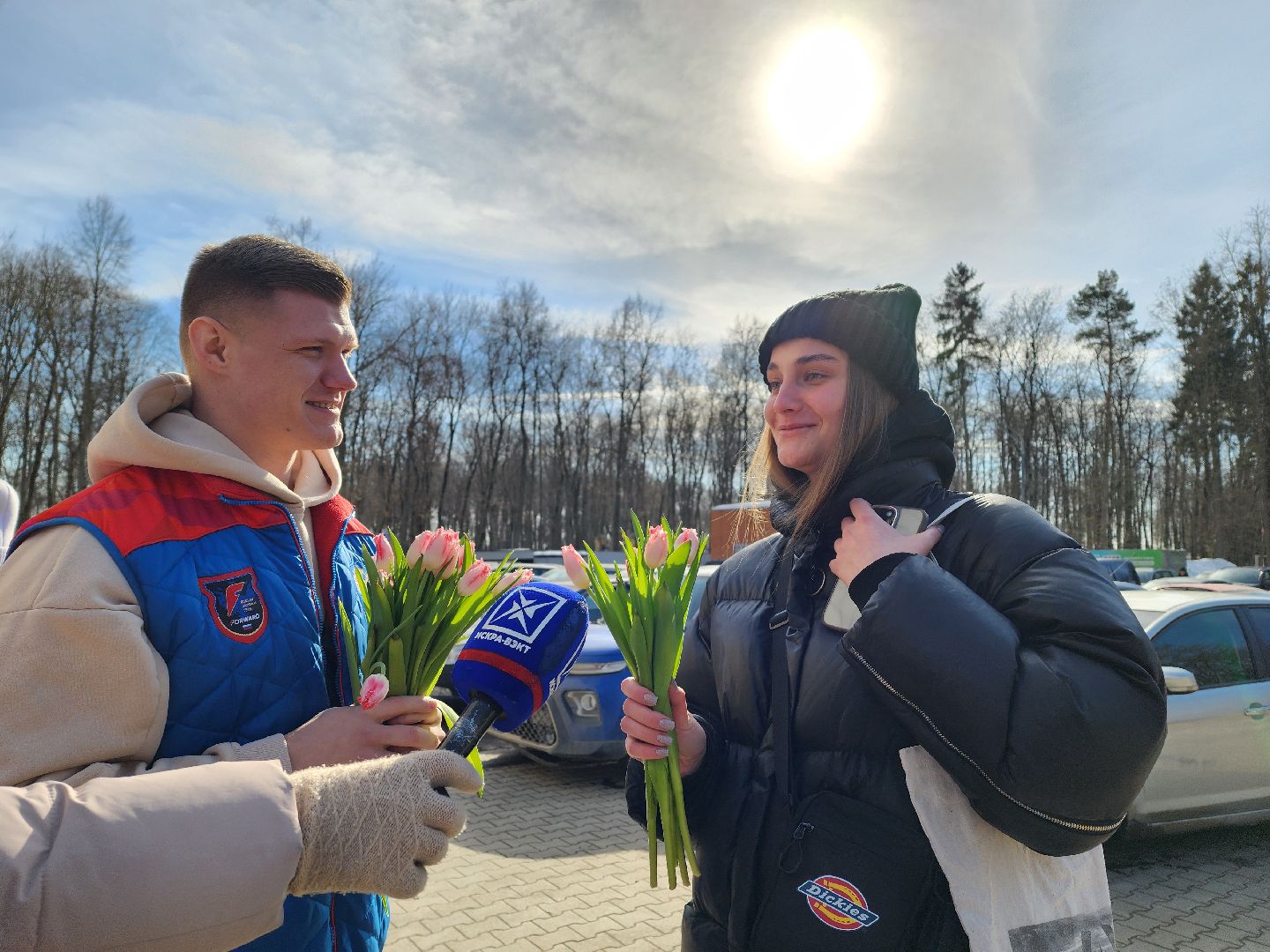 воскресенск, автомобиль, цветы, 8 марта, женщины, праздник,