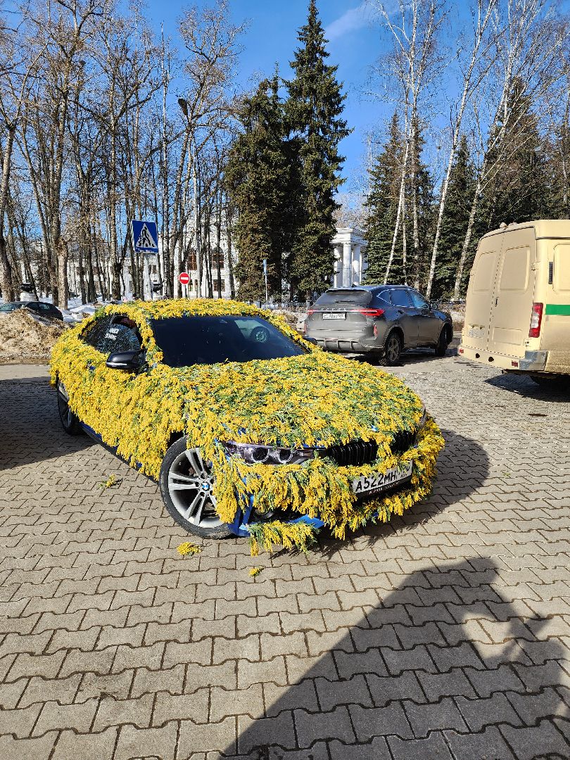 воскресенск, автомобиль, цветы, 8 марта, женщины, праздник,