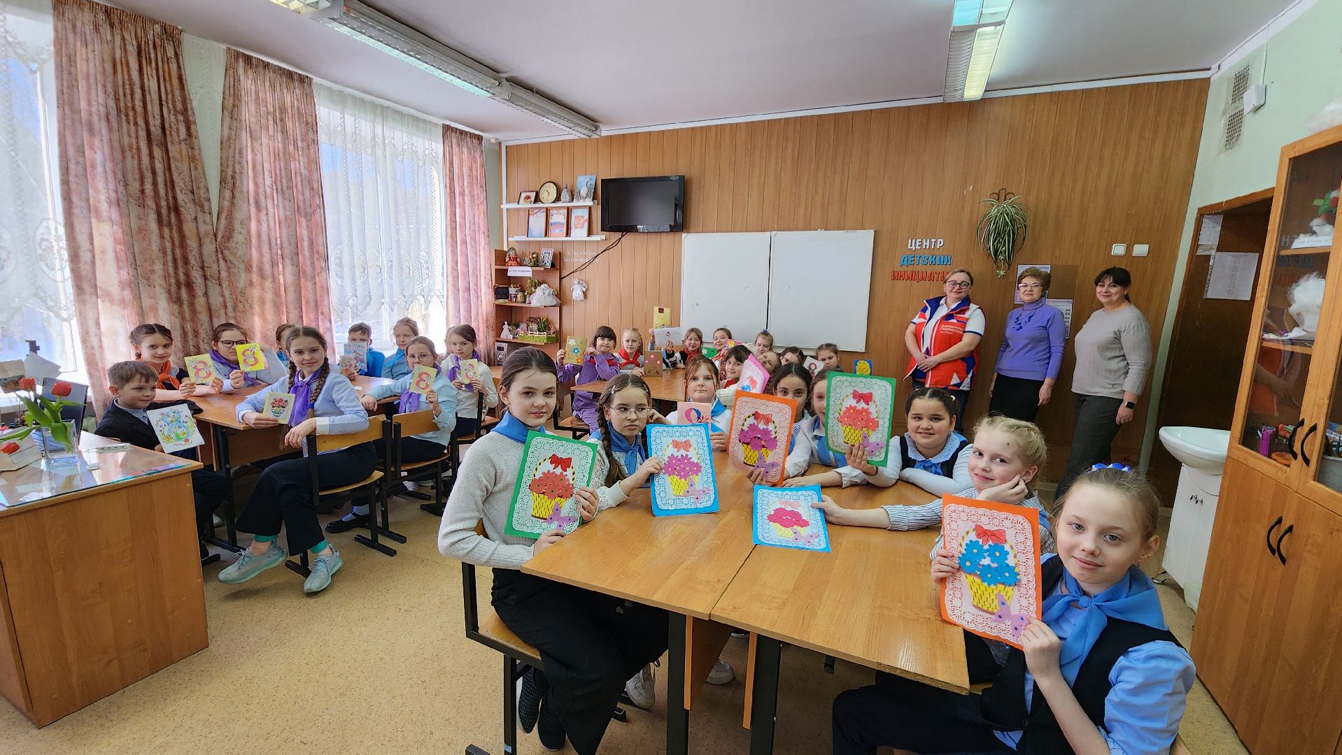 орлята россии, протвино, 8 марта, открытки, дети,