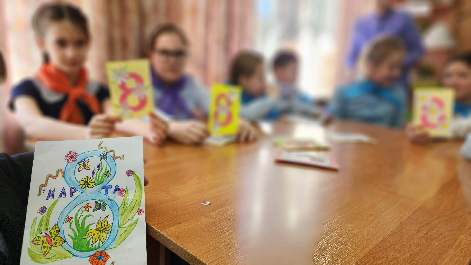 орлята россии, протвино, 8 марта, открытки, дети,