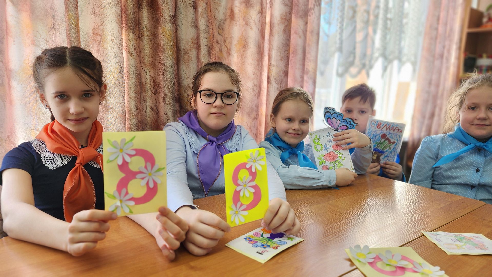 орлята россии, протвино, 8 марта, открытки, дети,