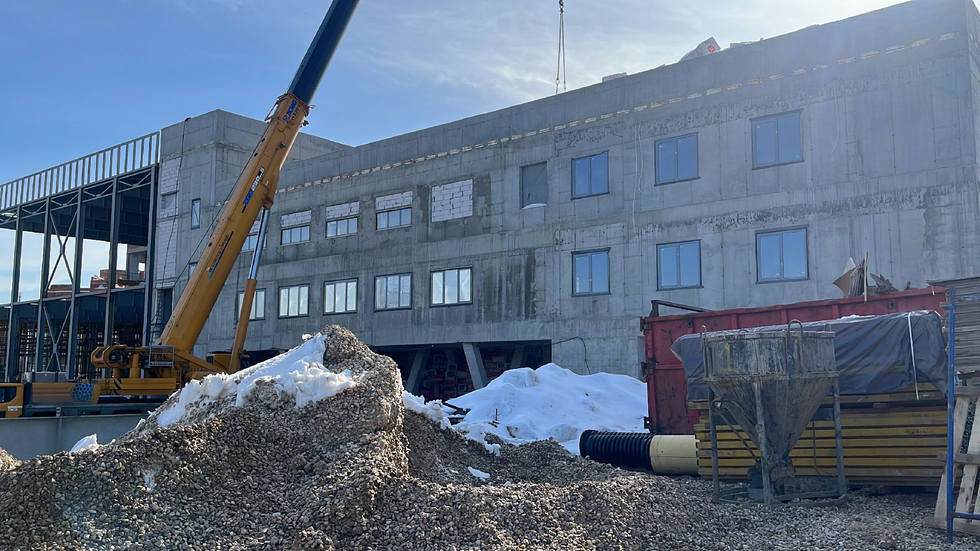 новая школа, строительство, строительство школы,