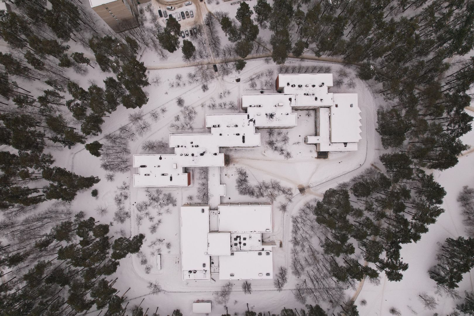 видео с коптера, протвино, лесничество, дети, школа,