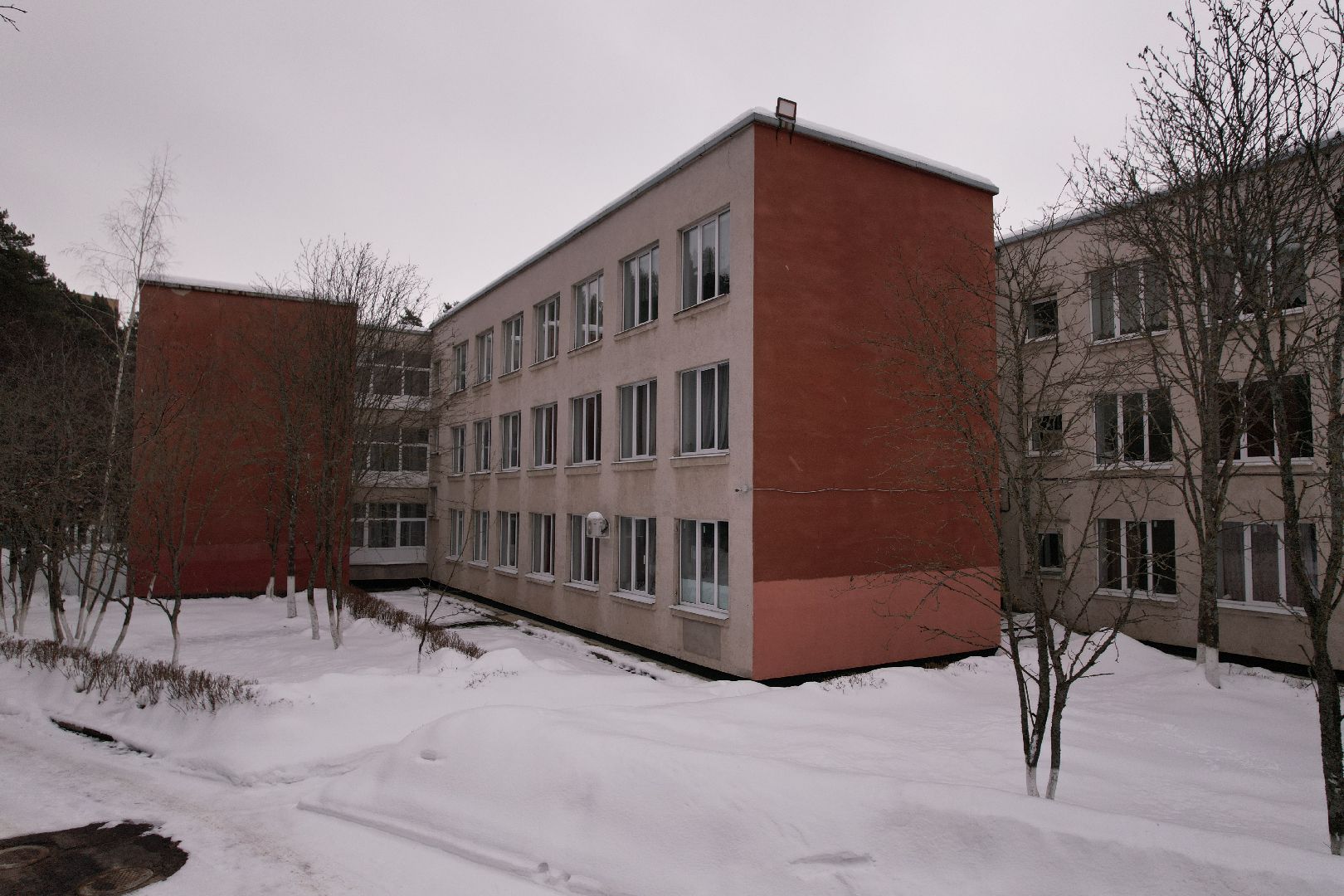 видео с коптера, протвино, лесничество, дети, школа,