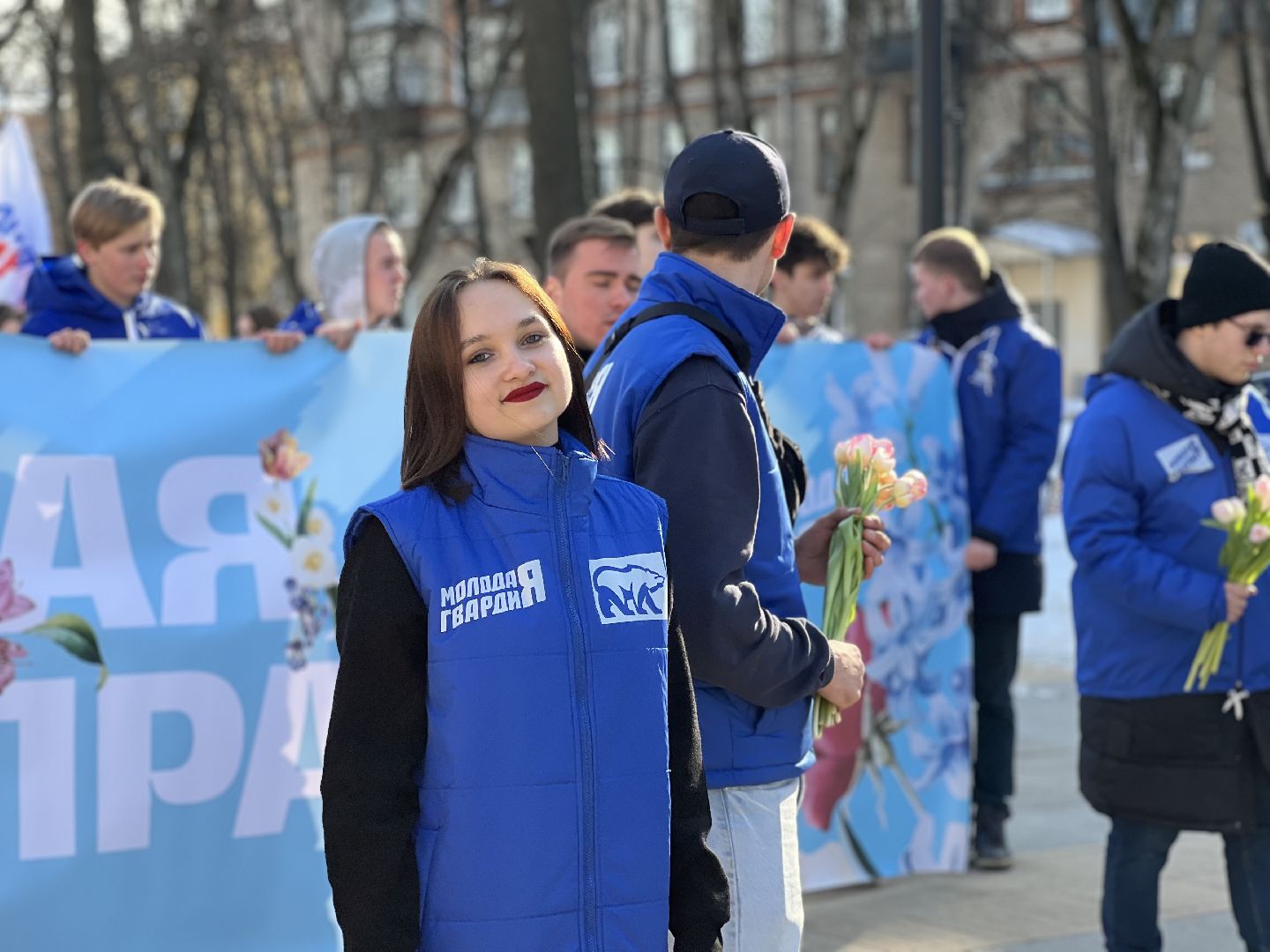 поздравления, 8 марта, праздничное шествие, подарки, цветы, тюльпаны, Жуковский,