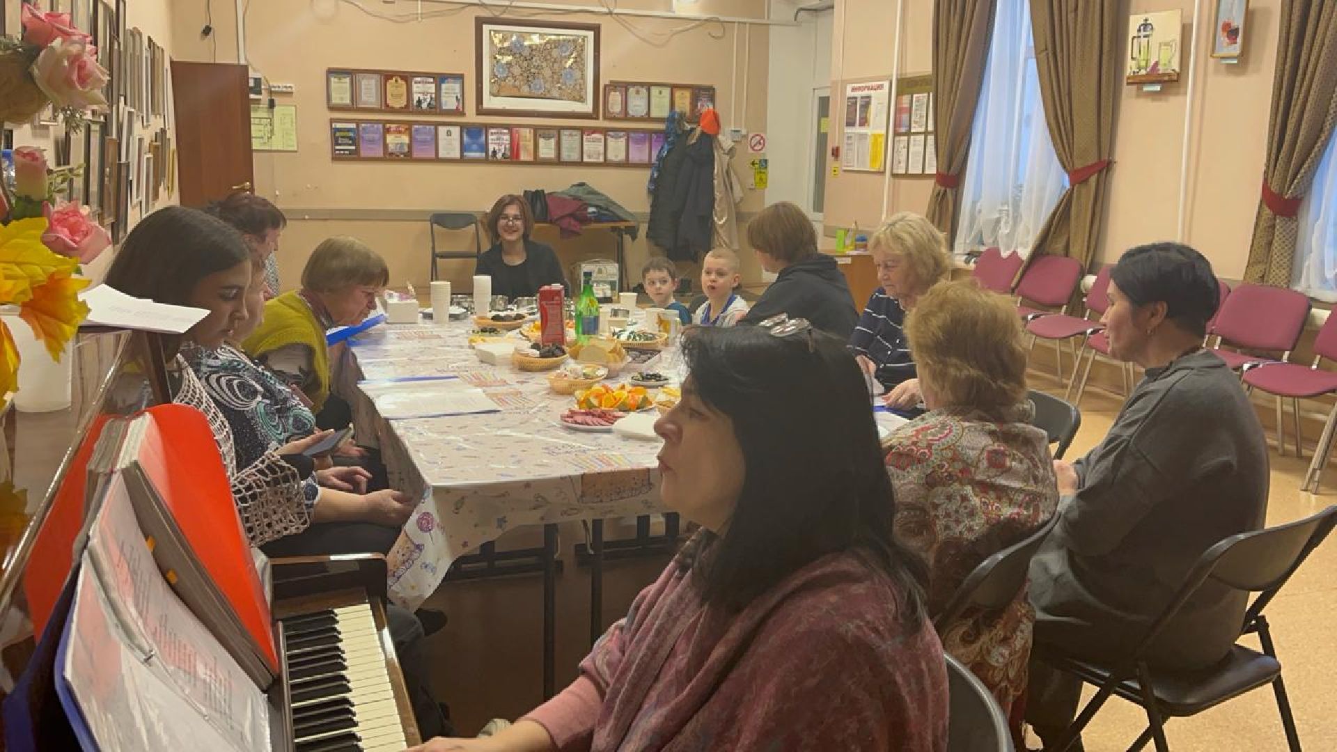 пушкино, село, международный женский день, праздник, чаепитие,