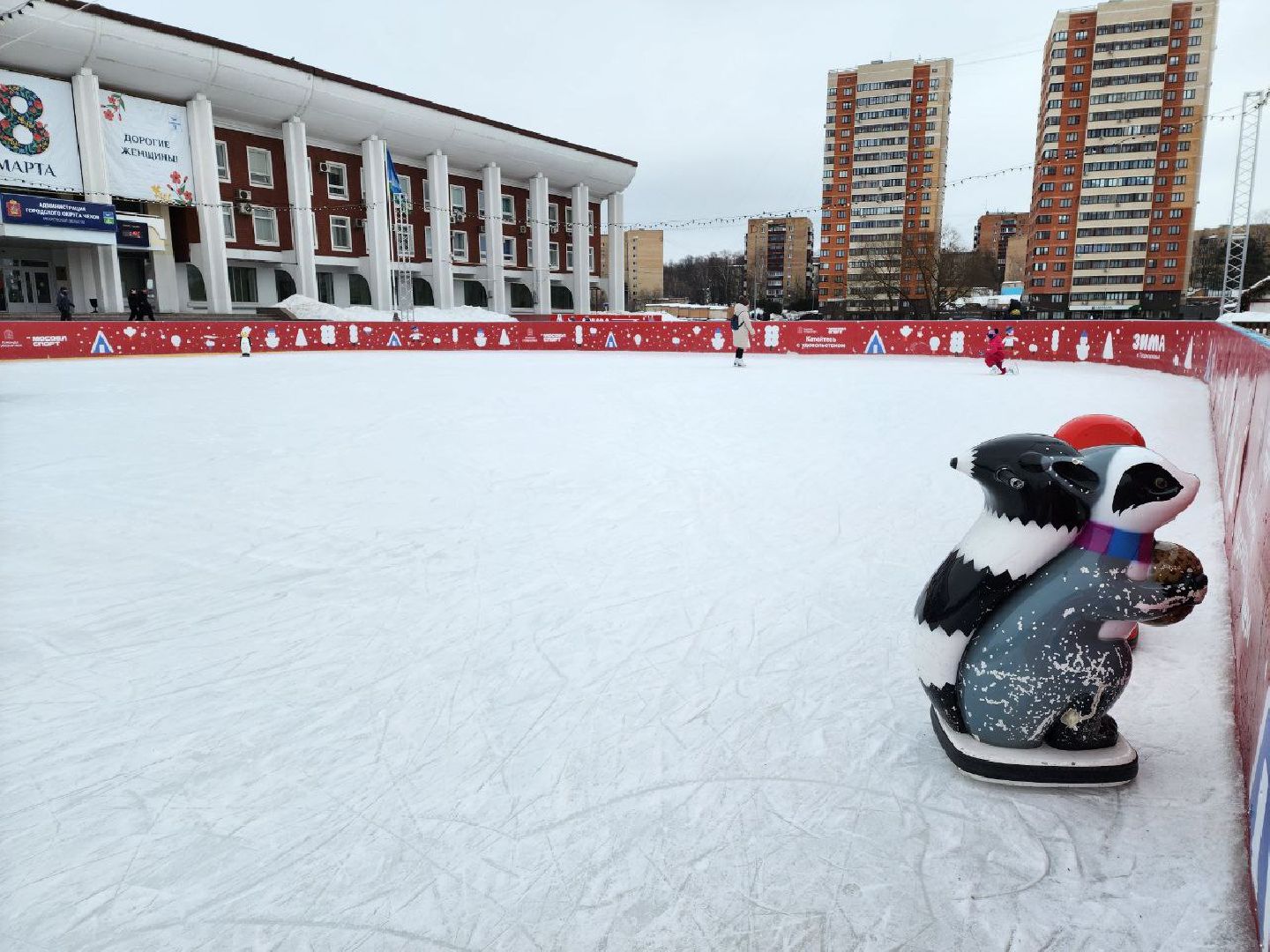 чехов, общество, каток, 8 марта, коньки,