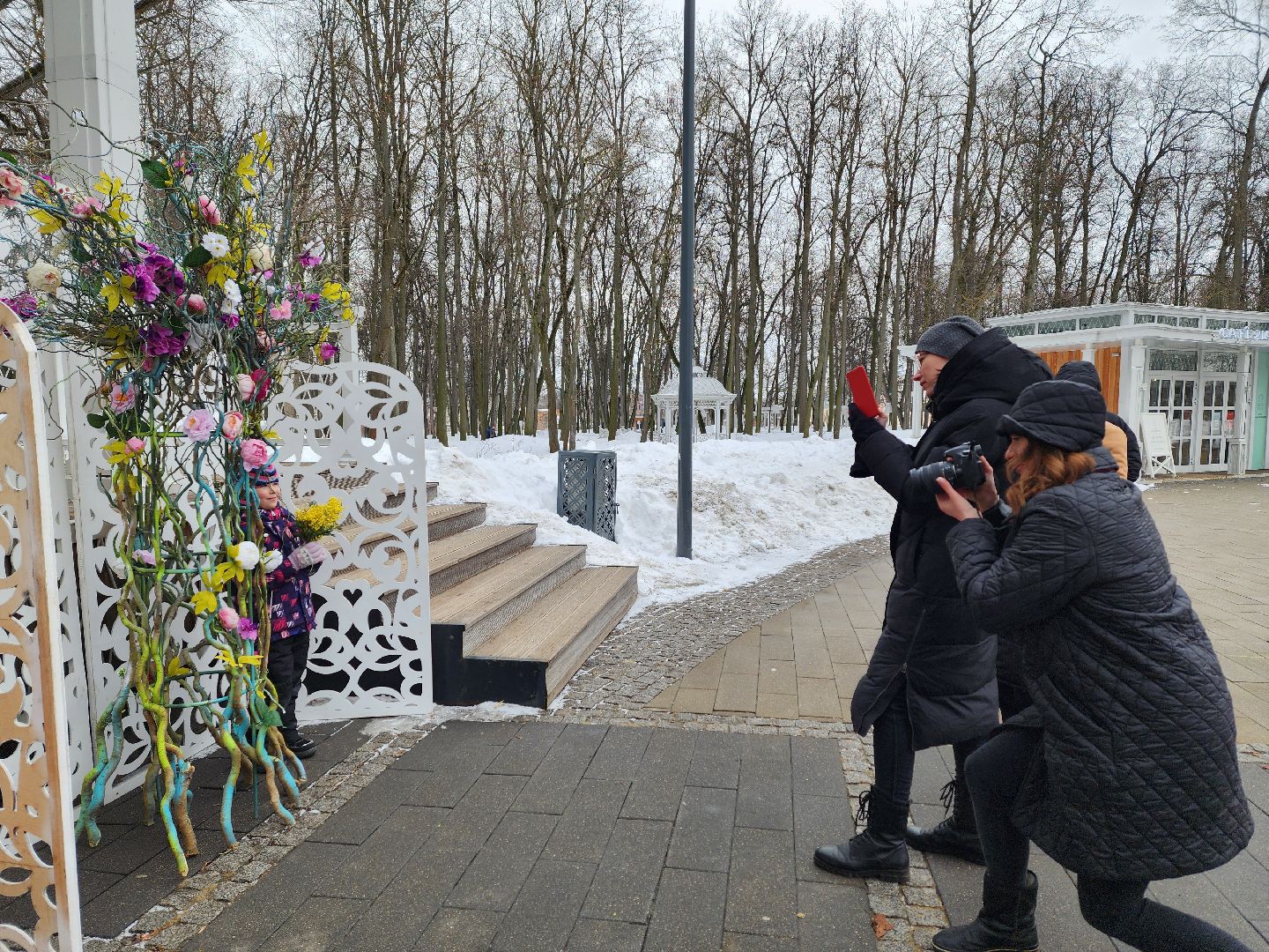 воскресенск, парк кривякино, праздник, жители, 8 марта,