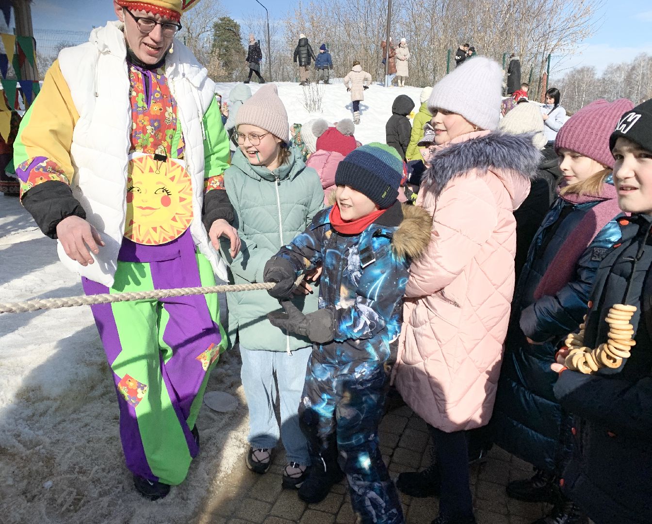 Балашиха, Подмосковье, масленица, сжигание чучела Масленицы,