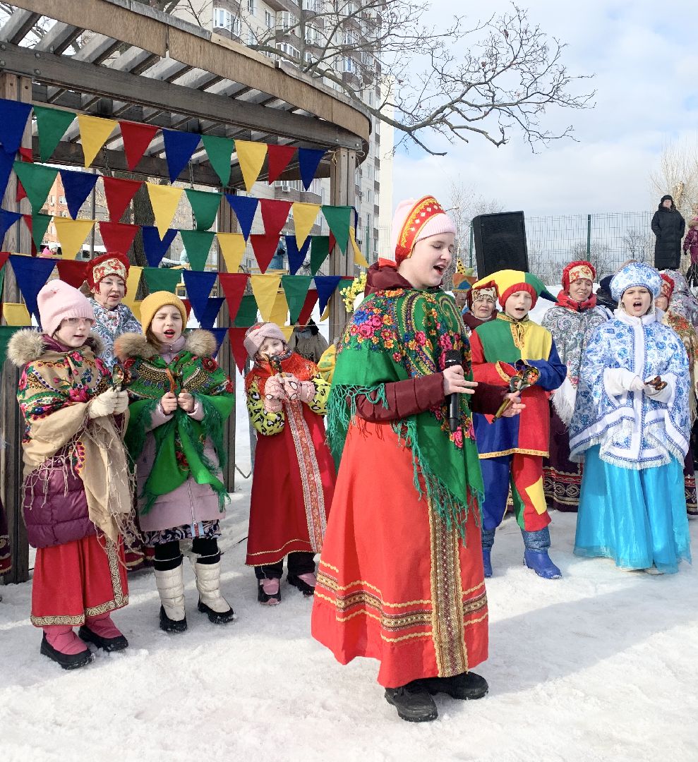 Балашиха, Подмосковье, масленица, сжигание чучела Масленицы,